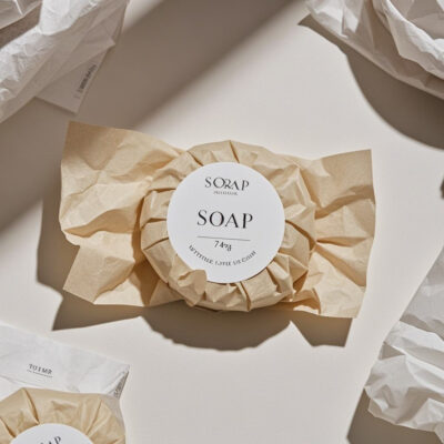 Custom hotel soap for guest bathroom and travel amenities