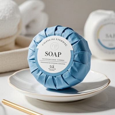 Custom hotel soap for guest bathroom and travel amenities