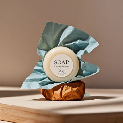Custom hotel soap for guest bathroom and travel amenities