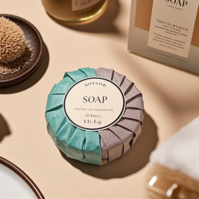 Custom hotel soap for guest bathroom and travel amenities