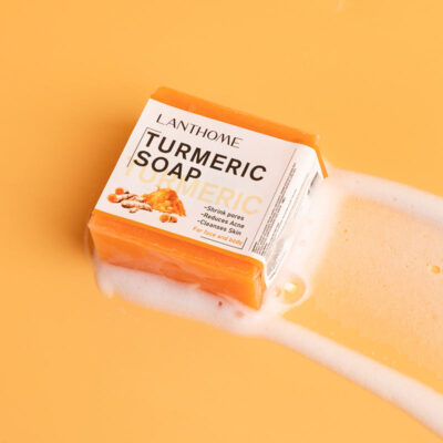 Organic handmade turmeric bar soap factory