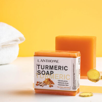 Organic handmade turmeric bar soap factory