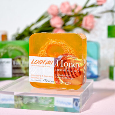 Custom natural exfoliating soap base for skincare
