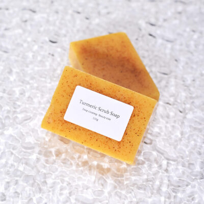 Custom organic turmeric handmade whitening bar soaps