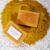 Custom organic turmeric handmade whitening bar soaps