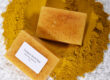 Custom organic turmeric handmade whitening bar soaps