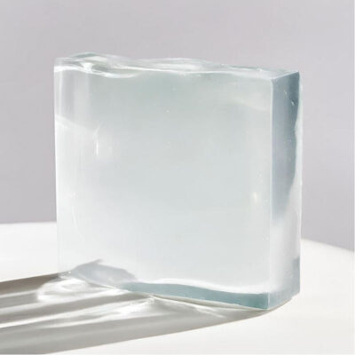 Private label handmade transparent white soap base factory