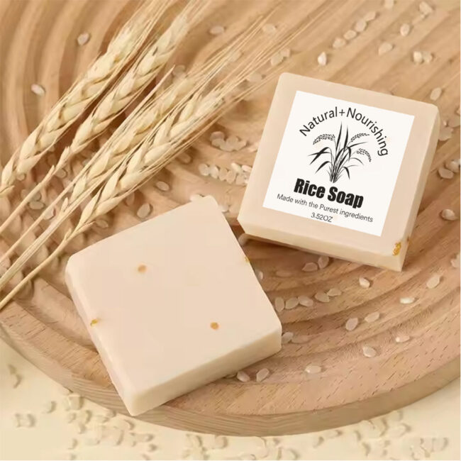 Goat milk rice bran organic soap wholesale supply