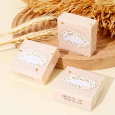 Goat milk rice bran organic soap wholesale supply