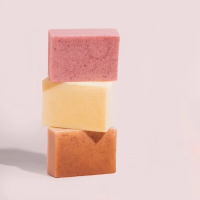 Bar soap for body and face cleansing with natural ingredients