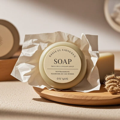 Round hotel soap for five-star hotel toiletries