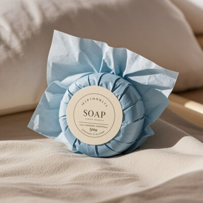 Round hotel soap for five-star hotel toiletries