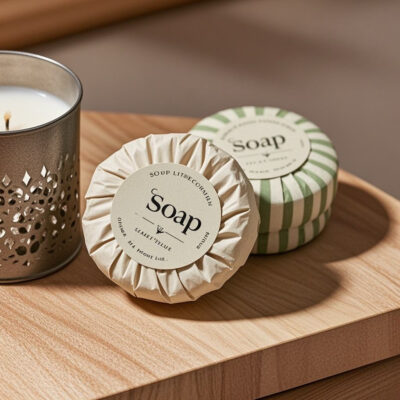 Round hotel soap for five-star hotel toiletries