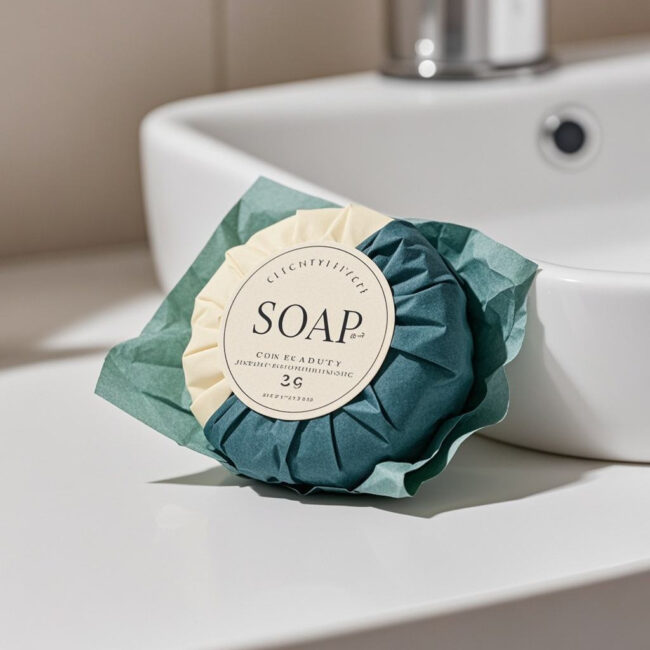 Round hotel soap for five-star hotel toiletries