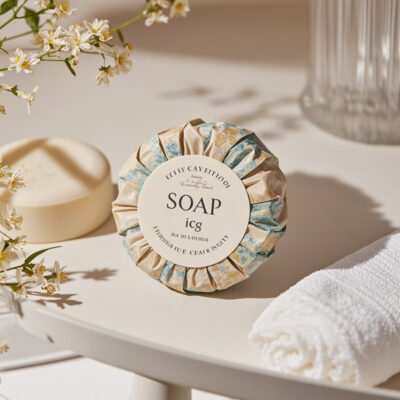 Round hotel soap for five-star hotel toiletries
