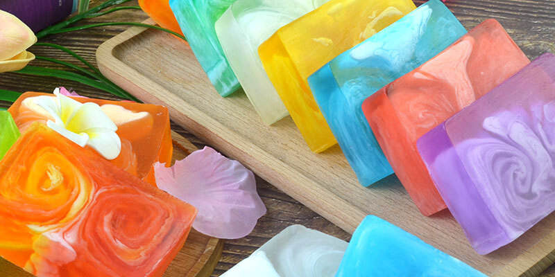 Handmade cleansing and whitening bath bar soap for skincare use