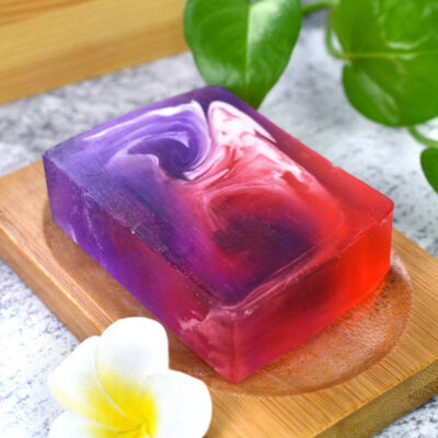 Handmade cleansing and whitening bath bar soap for skincare use