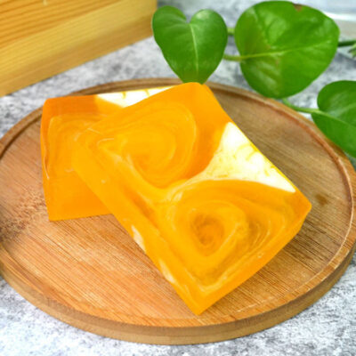 Handmade cleansing and whitening bath bar soap for skincare use