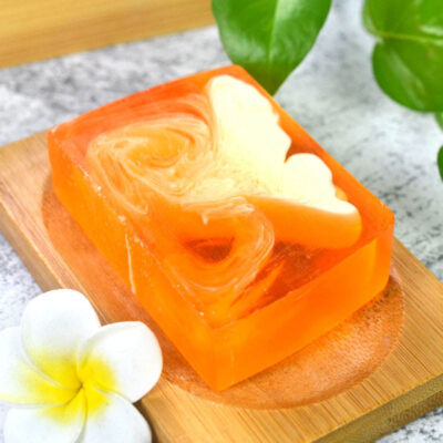 Handmade cleansing and whitening bath bar soap for skincare use