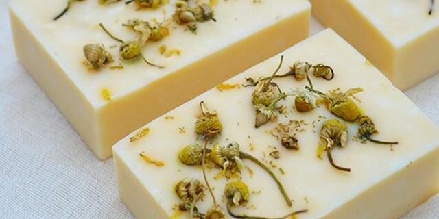 Natural organic soap for skincare and beauty use