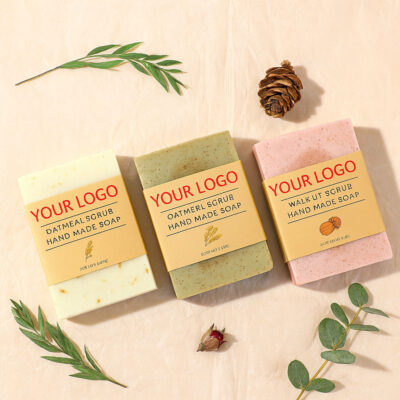 Whitening and moisturizing oatmeal bar soap for gentle skincare