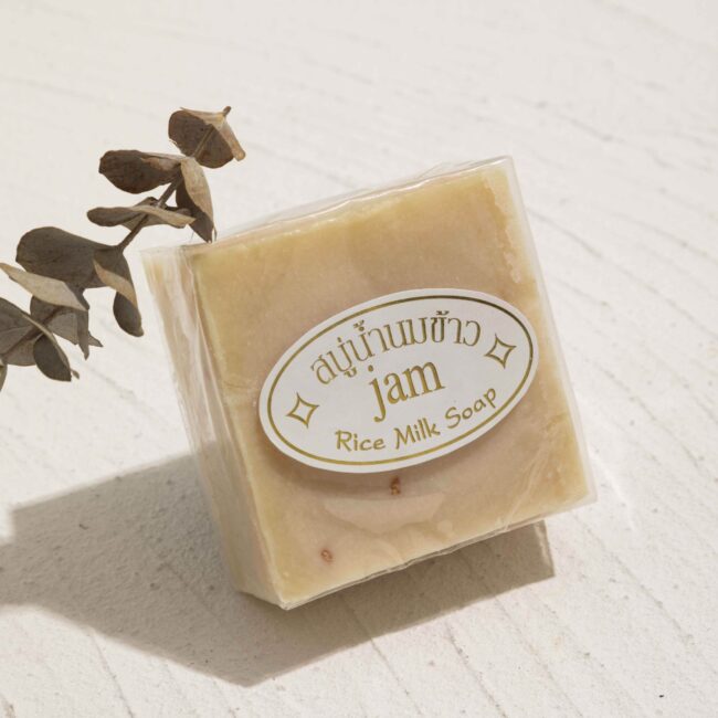 Organic rice milk natural soap for moisturizing and whitening skin