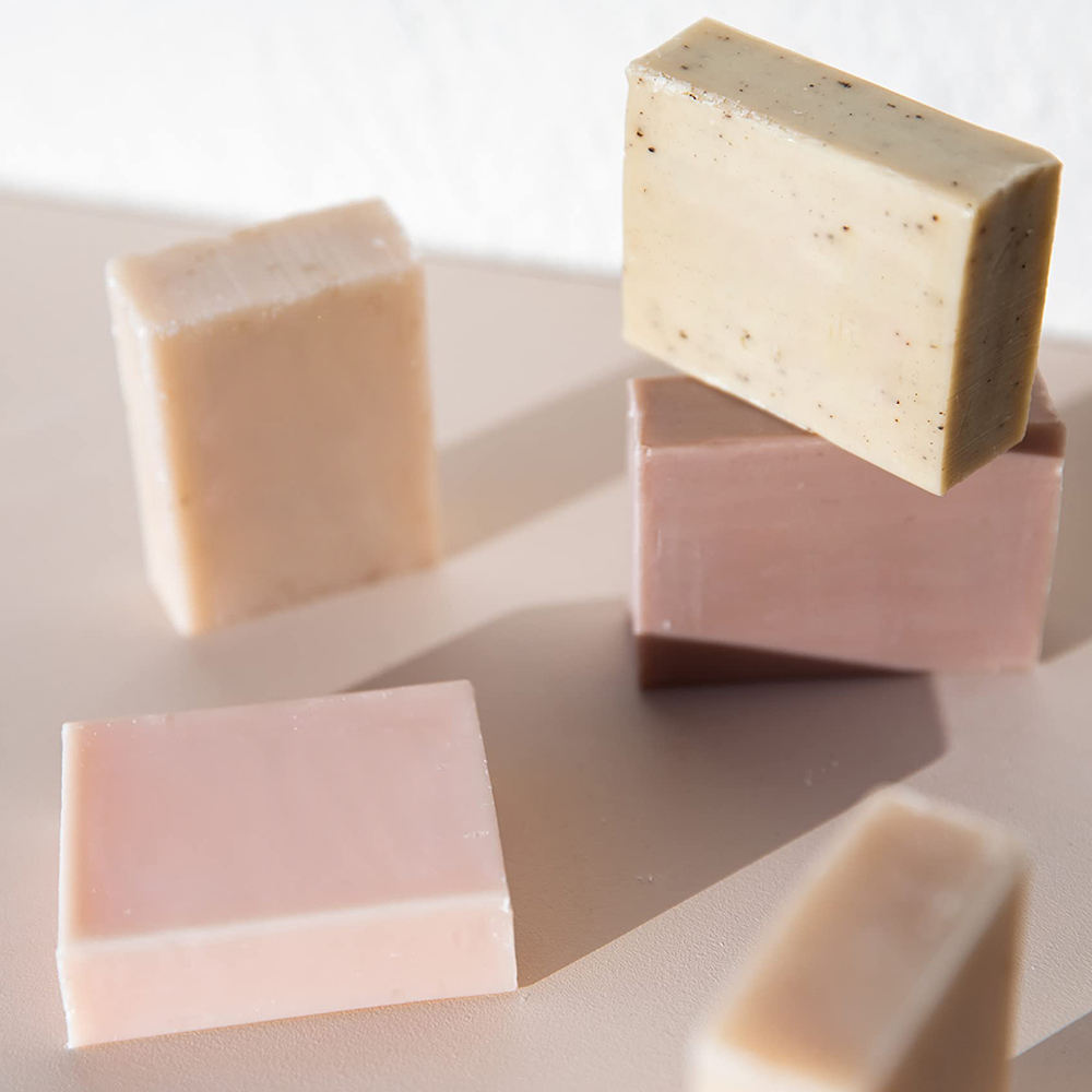 Cleansing organic whitening bar soap for bright and healthy skin