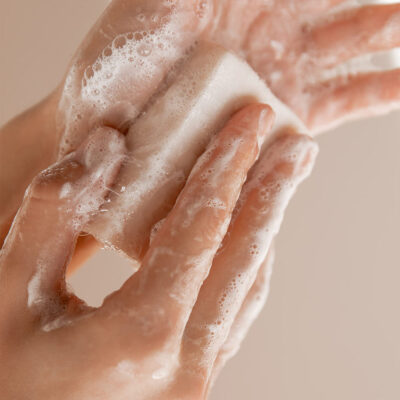 Cleansing organic whitening bar soap for bright and healthy skin