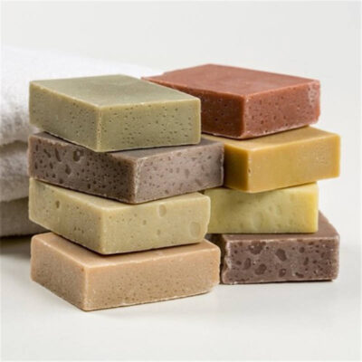 Cleansing organic whitening bar soap for bright and healthy skin