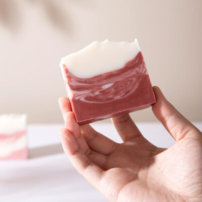 Organic whitening bar soap for gentle skincare and brightening