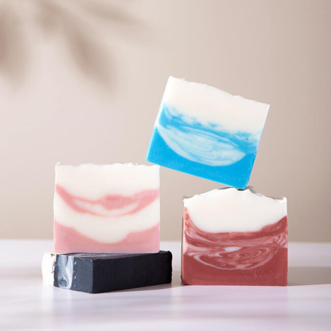 Organic whitening bar soap for gentle skincare and brightening