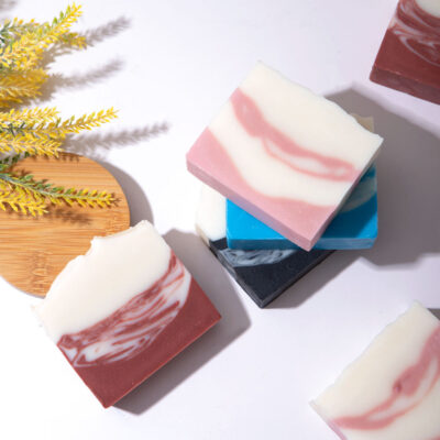 Organic whitening bar soap for gentle skincare and brightening