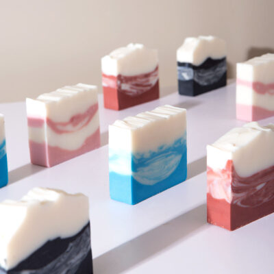 Organic whitening bar soap for gentle skincare and brightening