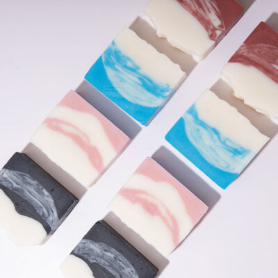 Organic whitening bar soap for gentle skincare and brightening