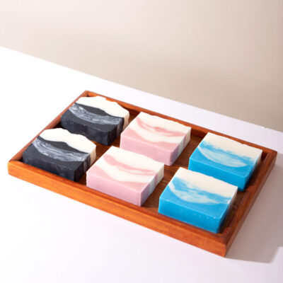 Organic whitening bar soap for gentle skincare and brightening