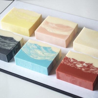 Organic whitening bar soap for gentle skincare and brightening