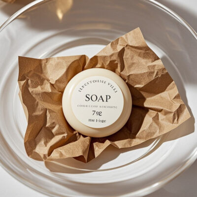 Luxury hotel soap with elegant packaging for hospitality use
