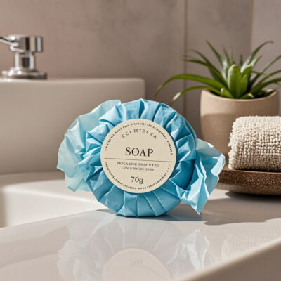 Fragrant travel hotel soap for bath and hospitality use