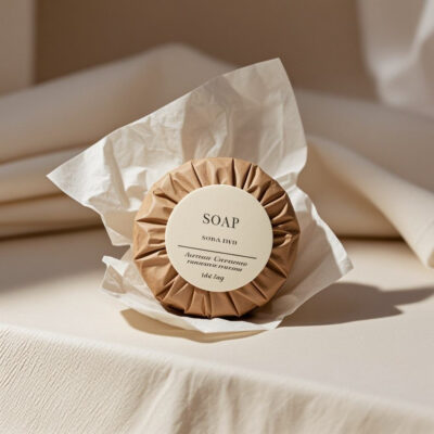 Fragrant travel hotel soap for bath and hospitality use